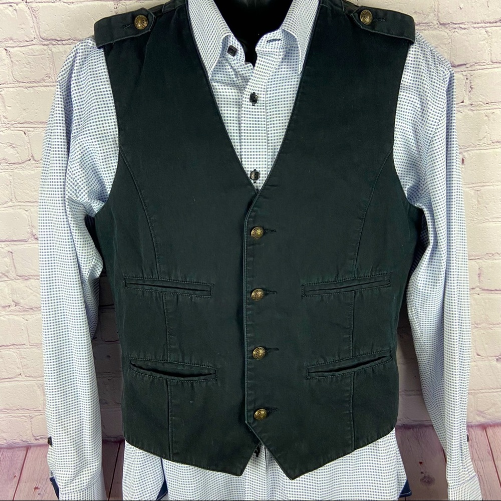 Guess Men's Black Vest Size: Small